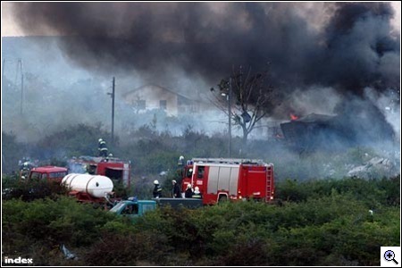 A törökbálinti robbanás képei (Fotó: Barakonyi Szabolcs)