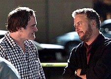Tarantino és Petersen a forgatáson