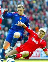 Két jelölt: Wayne Rooney és Steven Gerrard (fotó epa)