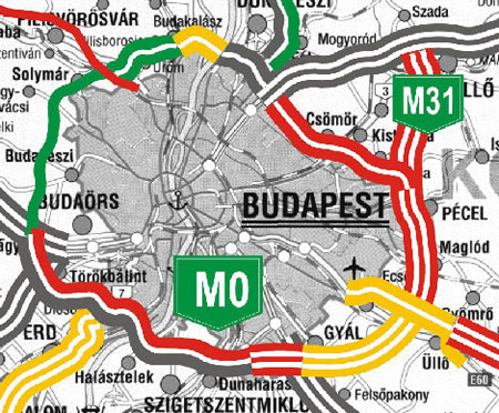 budapest körgyűrű térkép Index   Belföld   M0 s óbudai szakasz: megtalálták a megoldást? budapest körgyűrű térkép