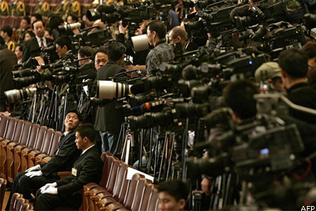 Média a kínai parlamentben