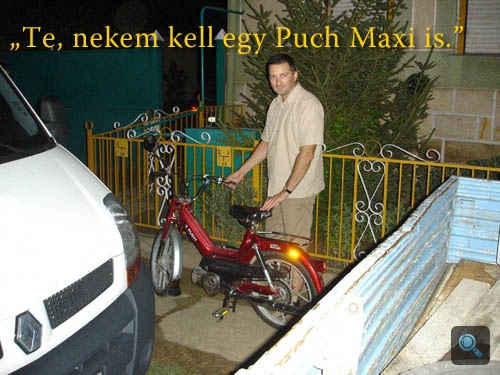 A Motordoktor Puch Maxijával