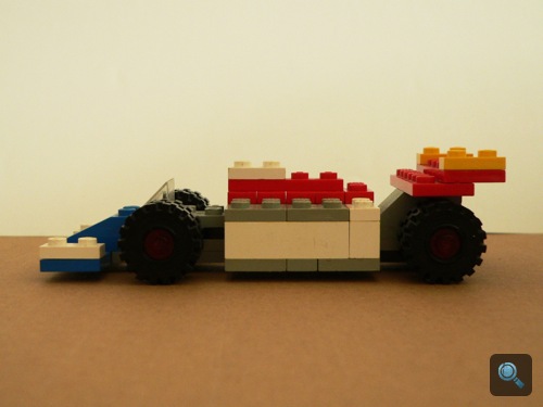 Régi F1 Lego-autó. Fotó: Csaba
