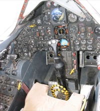 SR-71 kémrepülő pilótafülkéje