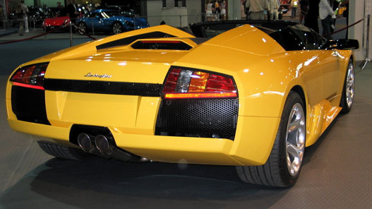 A középső féklámpa a legszebb az egészben (Lamborghini Murciélago Roadster)