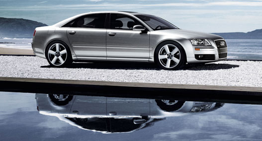 Az Audi A8 a legkedveltebb. A "Miért?"-re általában a "Mert quattro!" a válasz