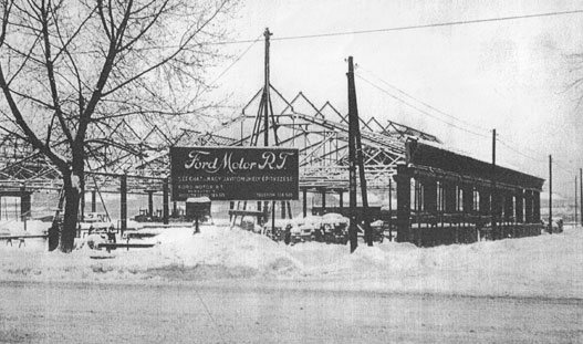 A Ford Motor Rt. székházának építkezése 1939-ben