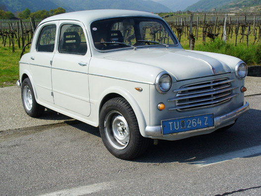 Fiat 1100 Abarth, huncut gumikon