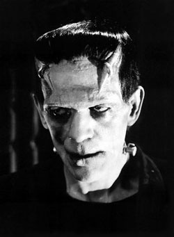 Boris Karloff mint Frankenstein teremtménye