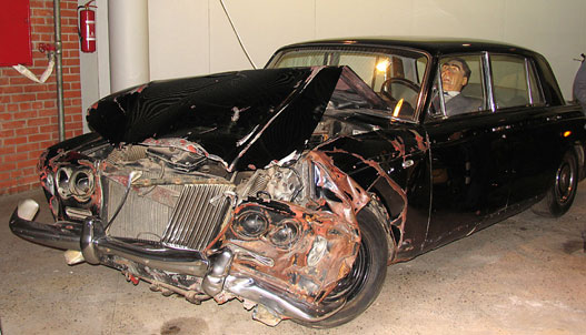 Brezsnyev 1980-ban zúzta össze ezt a Rolls-Royce Silver Shadow-t