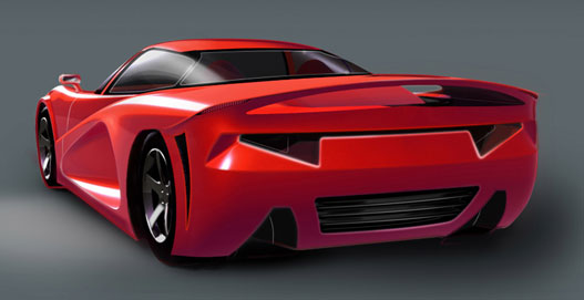 Lightning Car Company, a sporthibrid-gyártó. Ez csak egy rajz, de lehet, hogy lesz valódi autója is