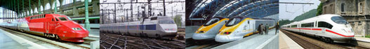 Thalys - TGV- Eurostar - ICE