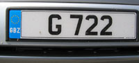 Gibraltári autójelzés, három betű, mi az?