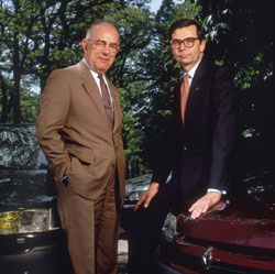 Tettestársak a Renault-nál: Raymond Levy és Louis Schweitzer elnökök